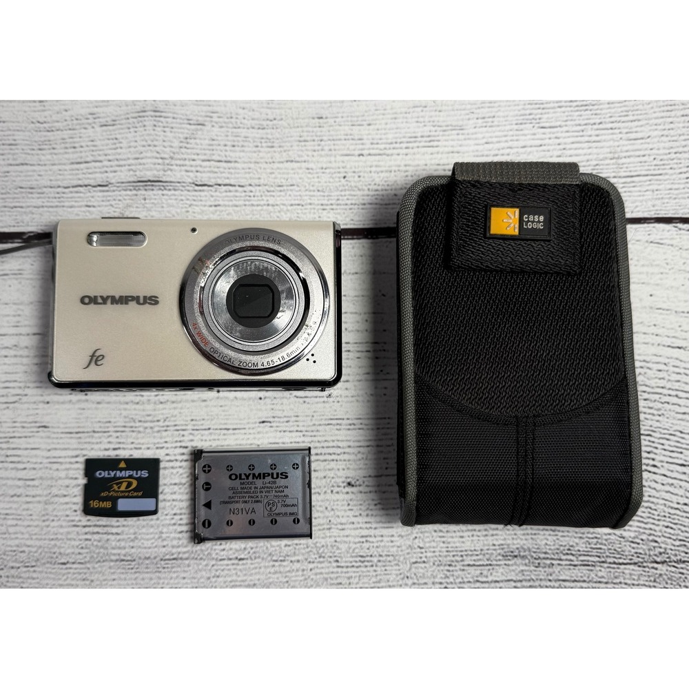 Olympus Digital Camera FE-4000 12.0MP White Tested